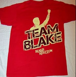 Blake Shelton  The Voice TEAM BLAKE Red Tshirt Size SMALL